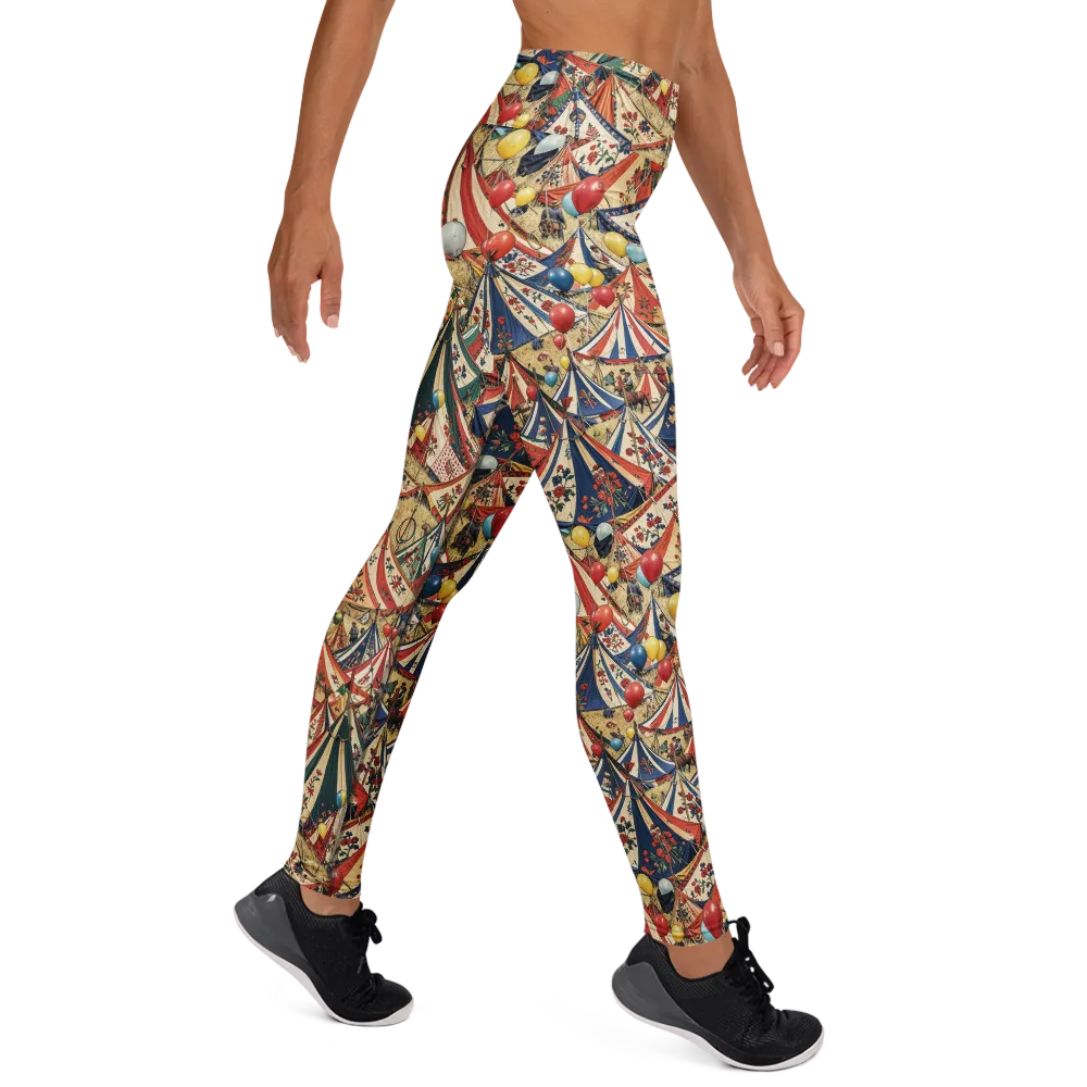 Balloon Menagerie on Yoga Leggings — Right
