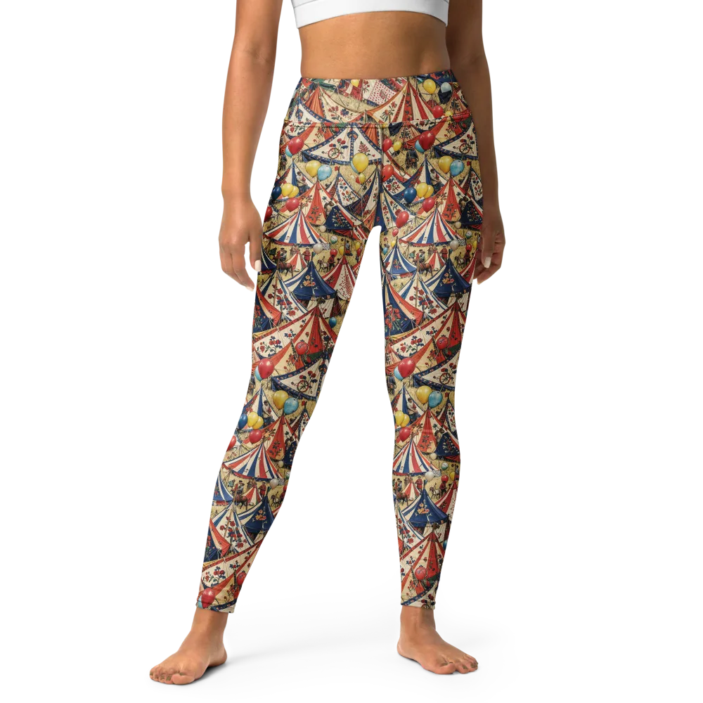 Balloon Menagerie on Yoga Leggings — Front
