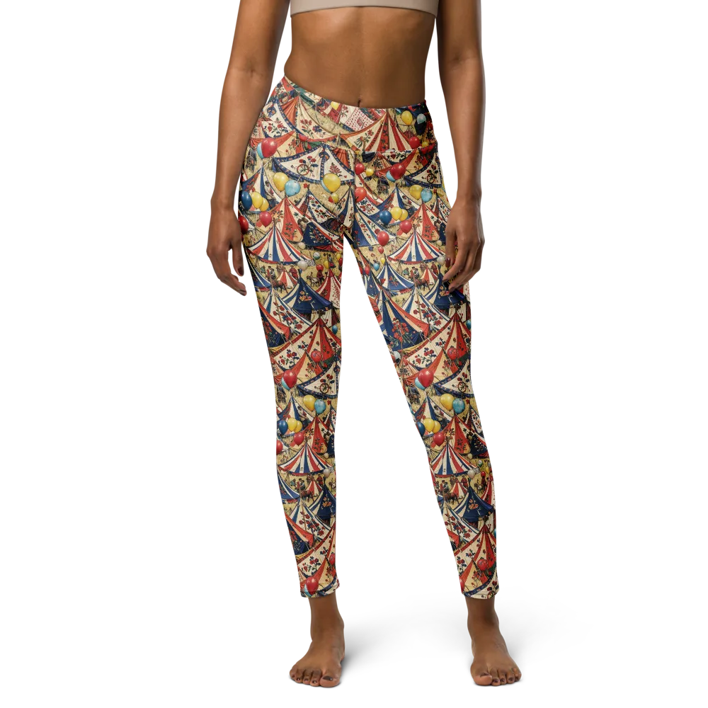Balloon Menagerie on Yoga Leggings — Front