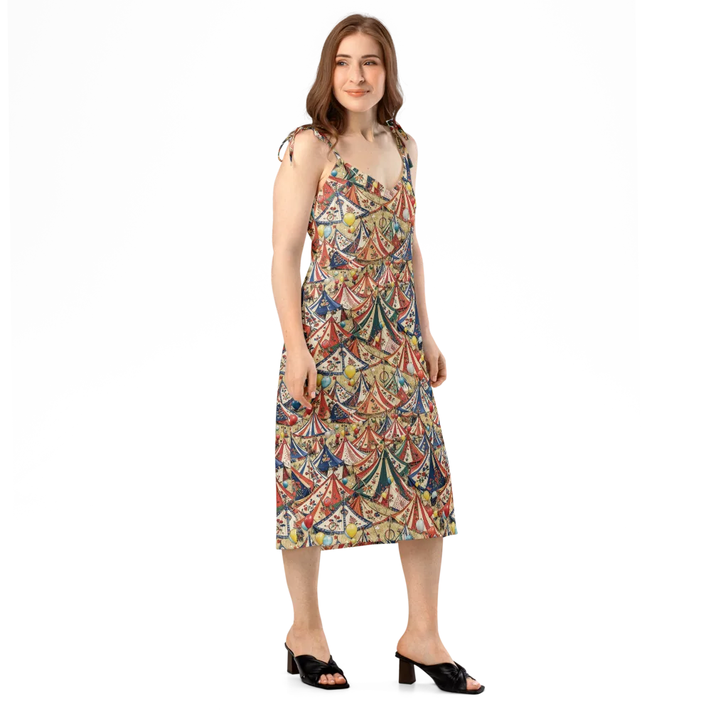 Balloon Menagerie on Slip Dress — Right Front