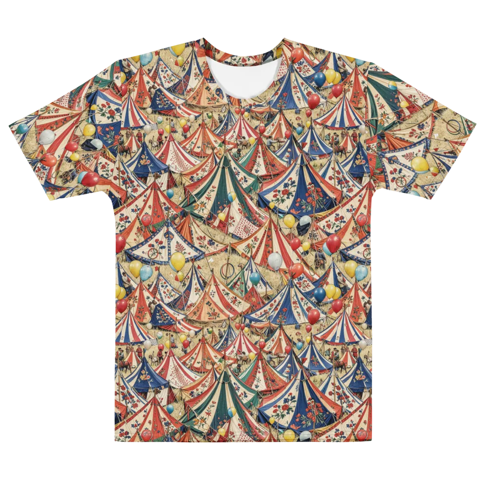 Balloon Menagerie on Men's Cotton Crew Neck T-Shirt — Front