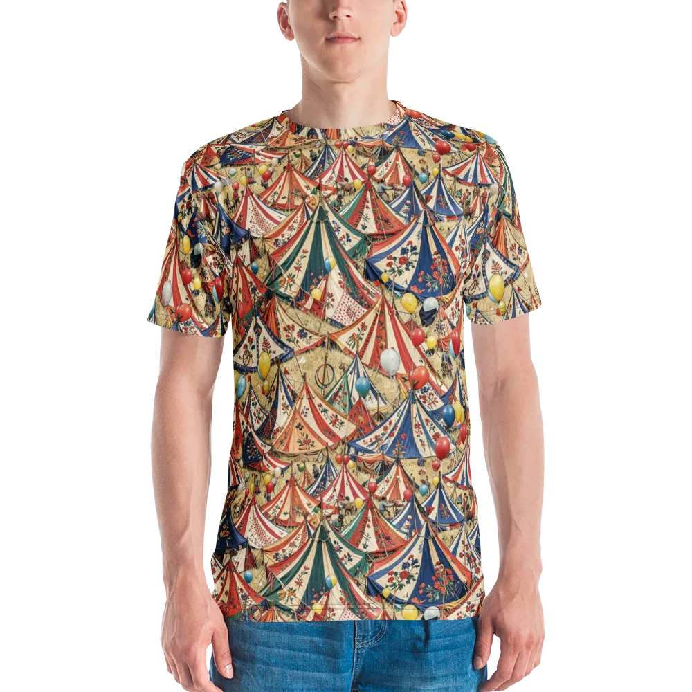 Balloon Menagerie on Men's Crew Neck T-Shirt — Front