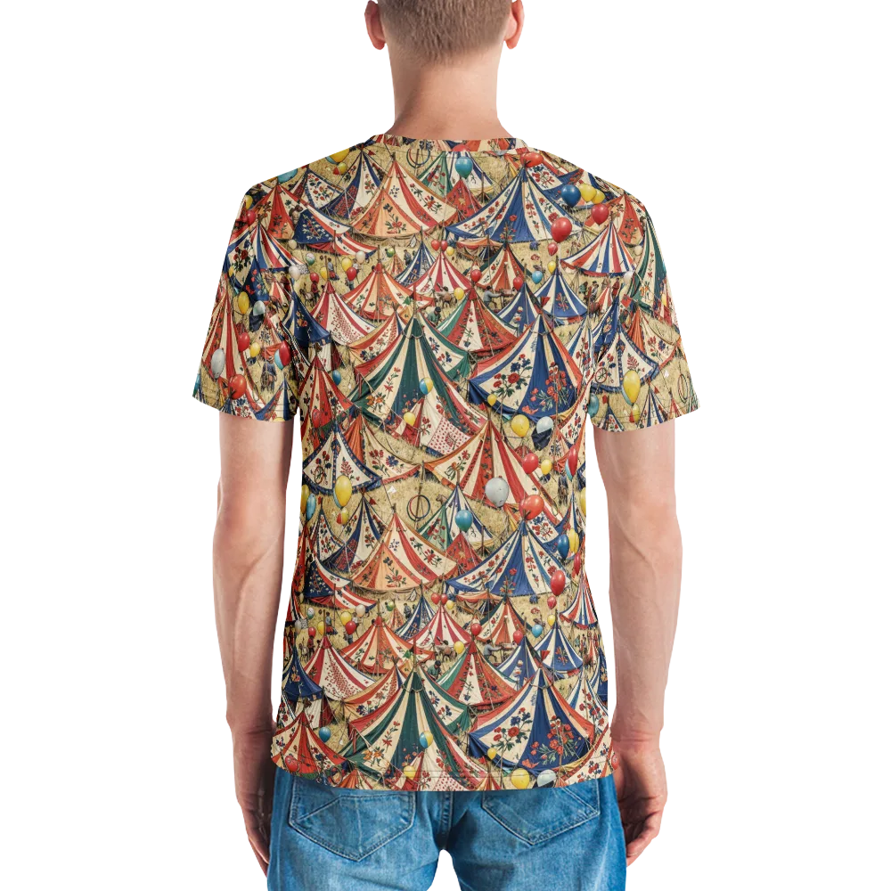 Balloon Menagerie on Men's Crew Neck T-Shirt — Back