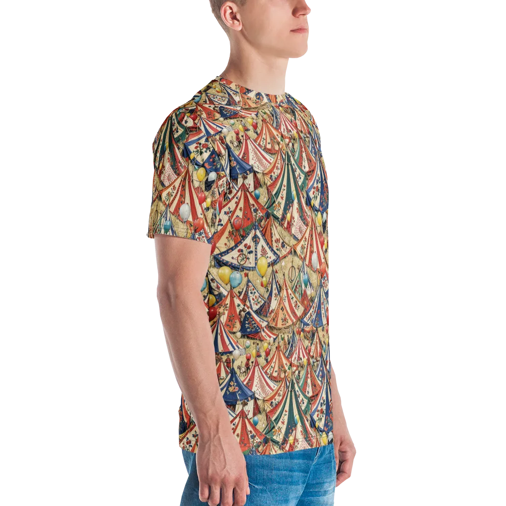 Balloon Menagerie on Men's Crew Neck T-Shirt — Right