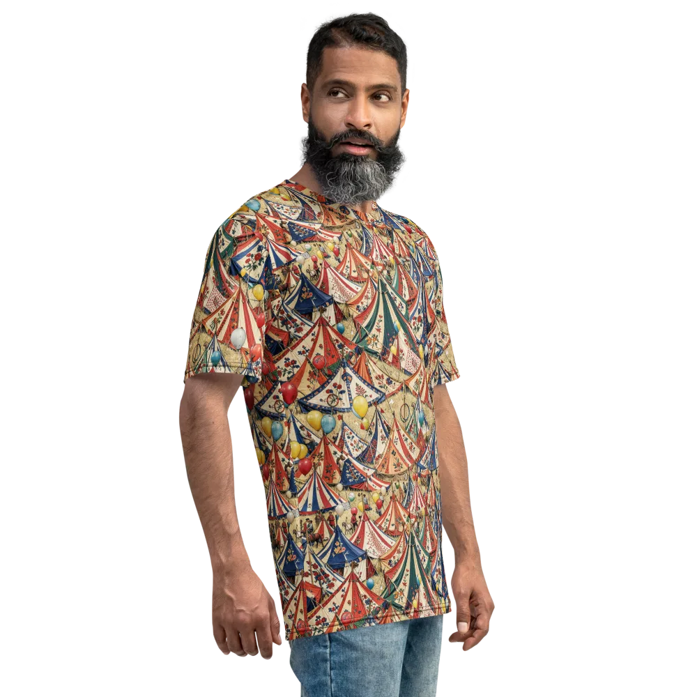 Balloon Menagerie on Men's Crew Neck T-Shirt — Right