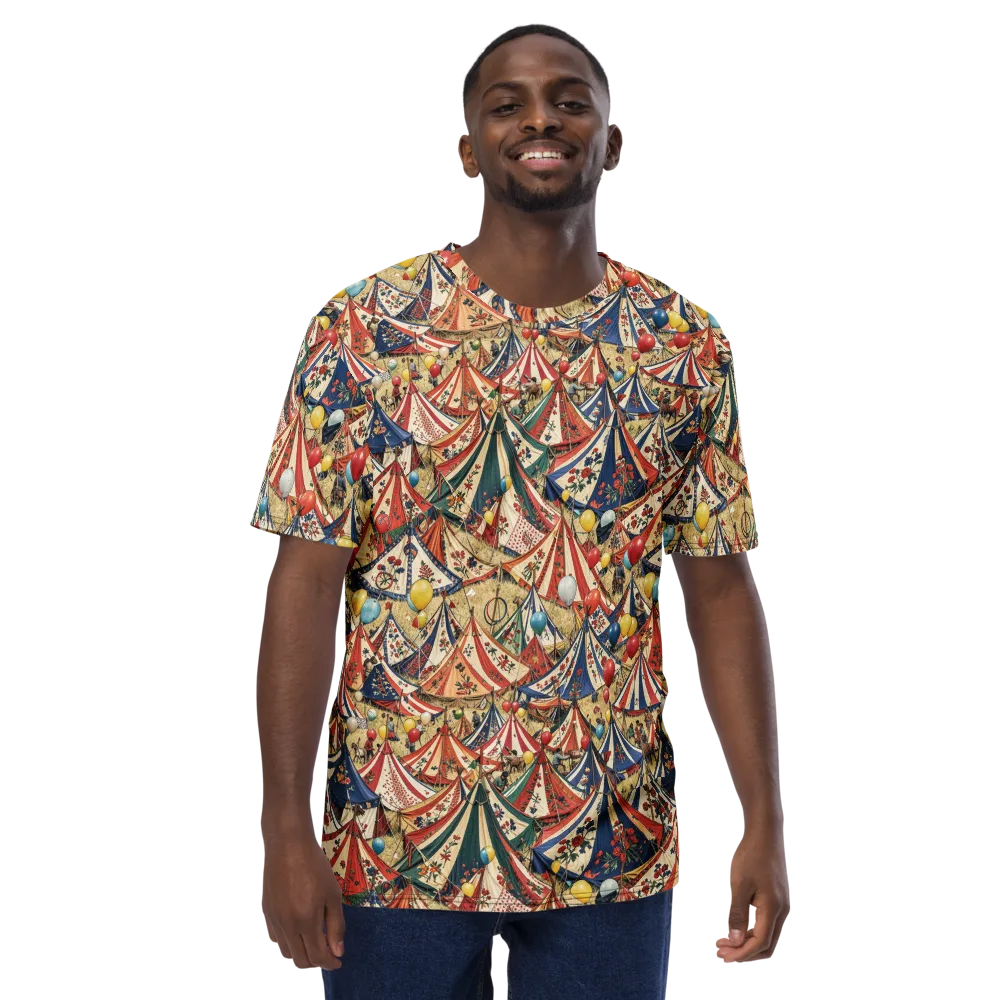 Balloon Menagerie on Men's Crew Neck T-Shirt — Front