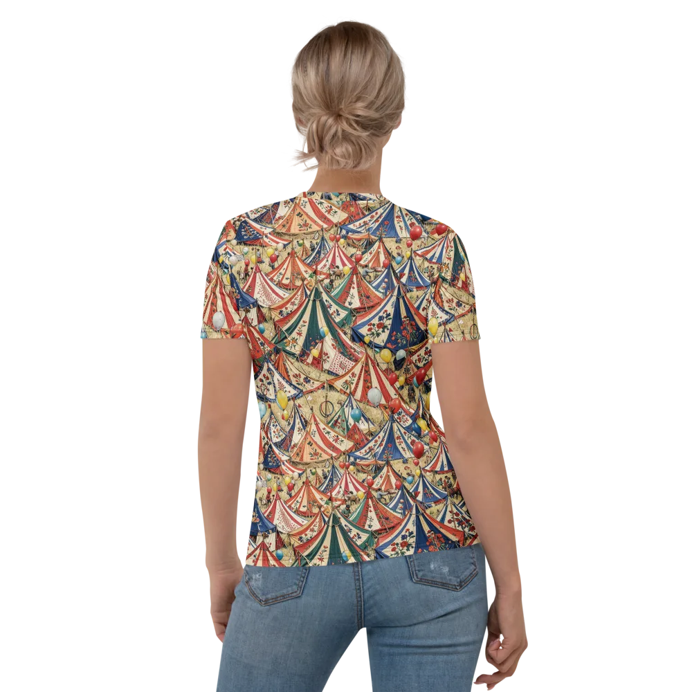 Balloon Menagerie on Women's Crew Neck T-Shirt — Back