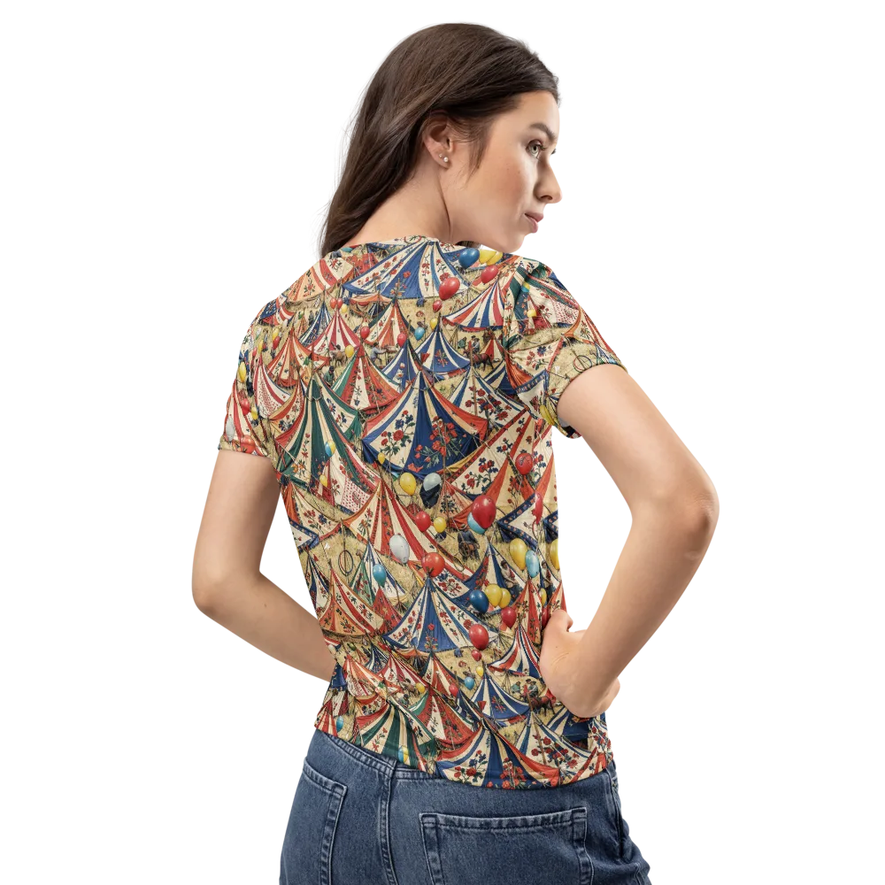 Balloon Menagerie on Women's Crew Neck T-Shirt — Back