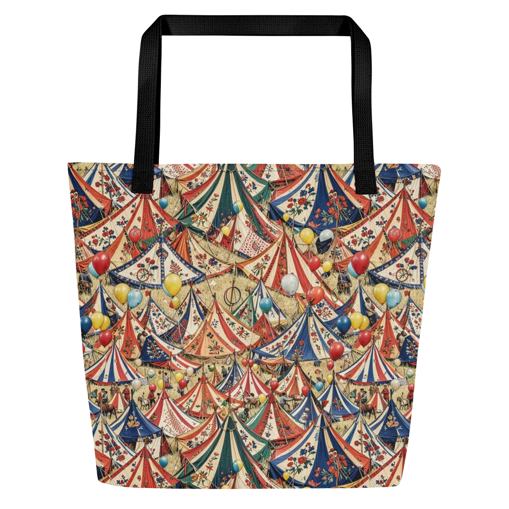 Balloon Menagerie on Large Tote Bag W/ Pocket — Front