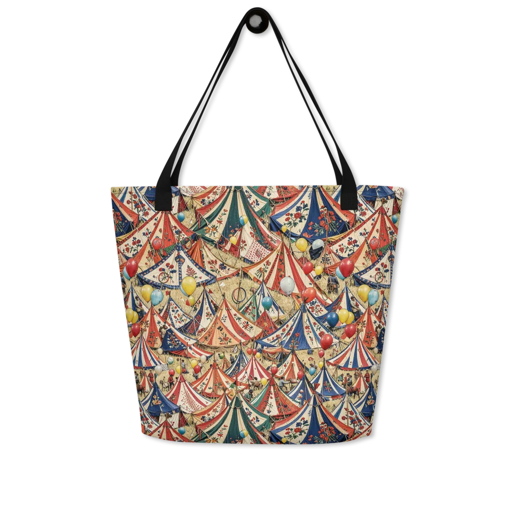 Balloon Menagerie on Large Tote Bag W/ Pocket — Front