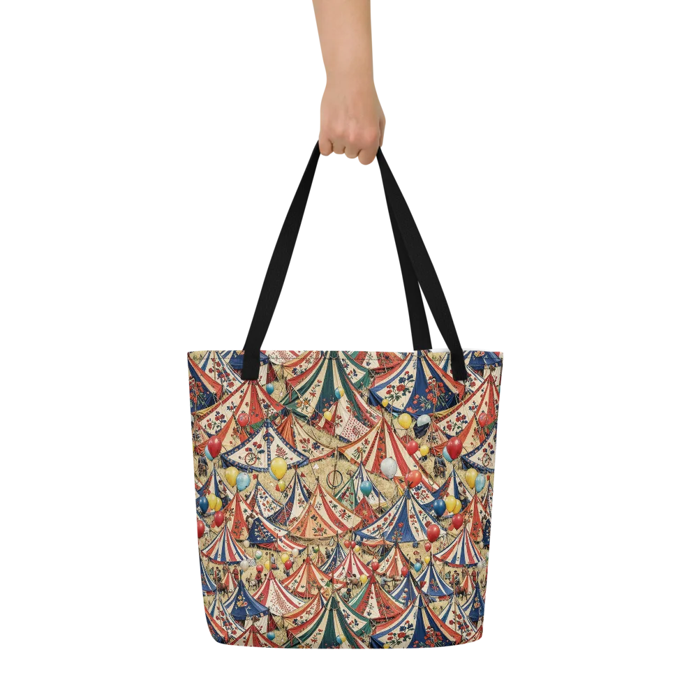 Balloon Menagerie on Large Tote Bag W/ Pocket — Front