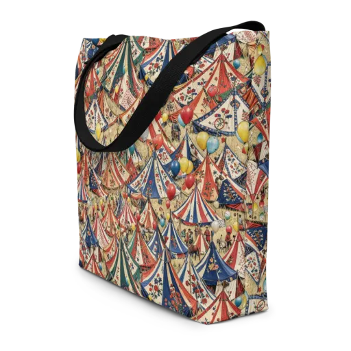 Balloon Menagerie on a Large Tote Bag W/ Pocket