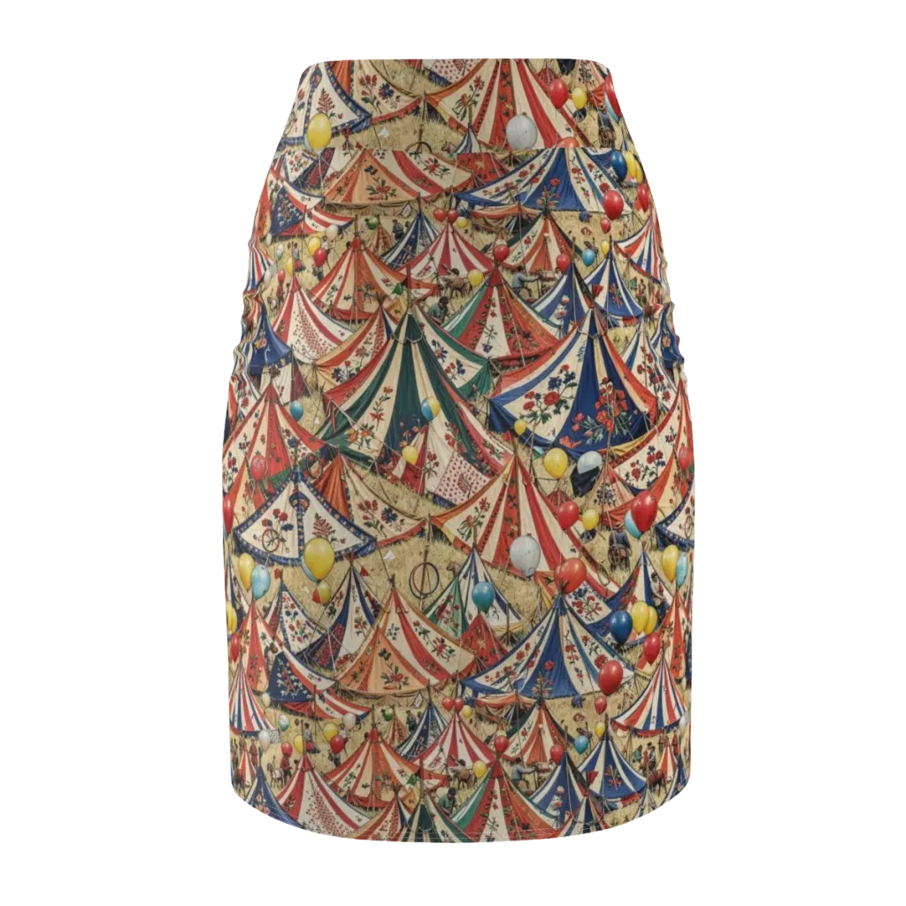 Balloon Menagerie on Pencil Skirt — Back