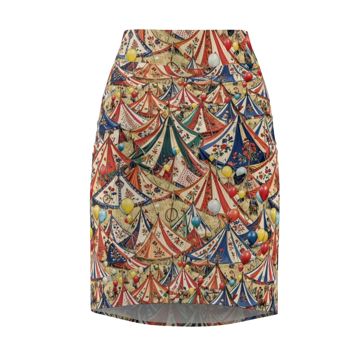 Balloon Menagerie on Pencil Skirt — Front