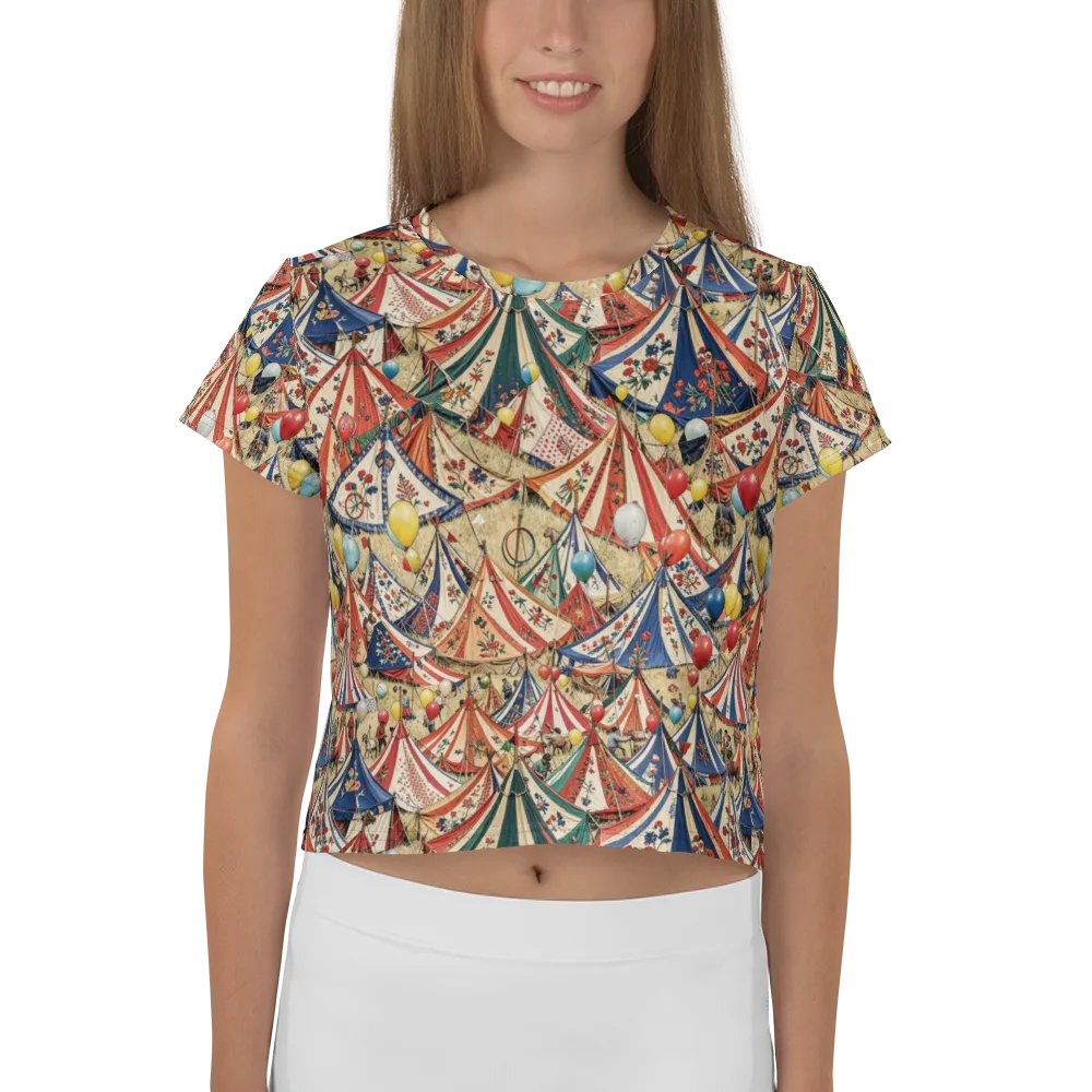 Balloon Menagerie on Crop Tee — Front