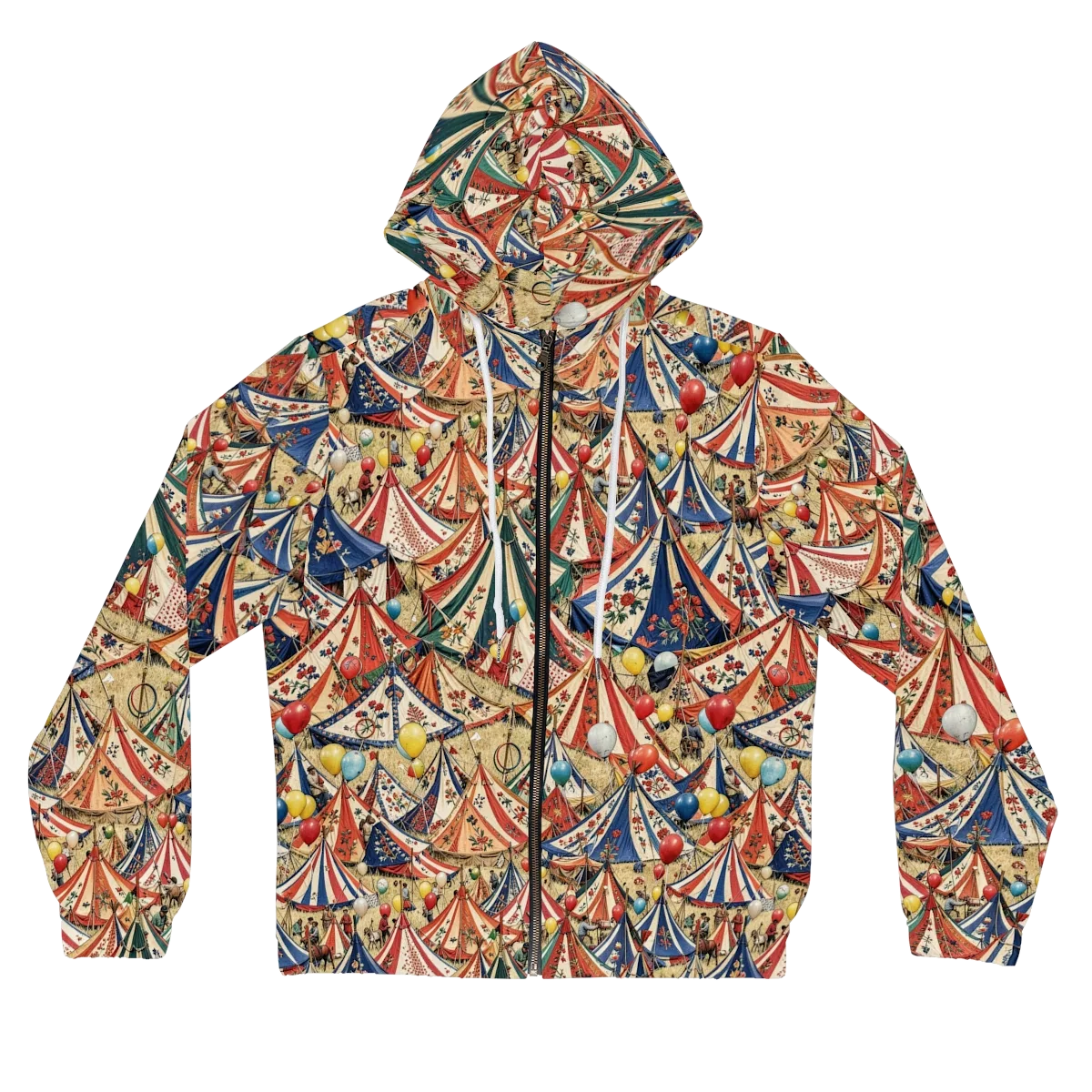 Balloon Menagerie on Women's Full-Zip Hoodie — Front