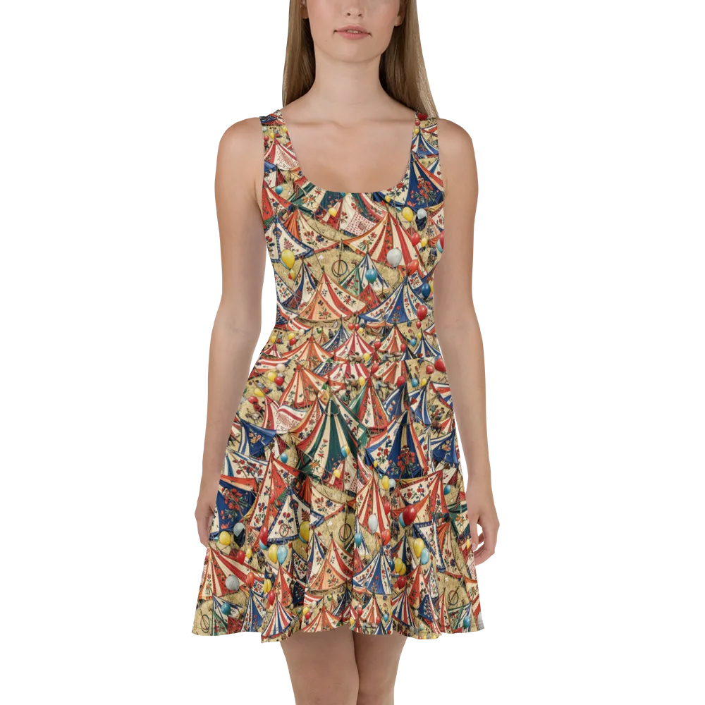 Balloon Menagerie on Skater Dress — Front