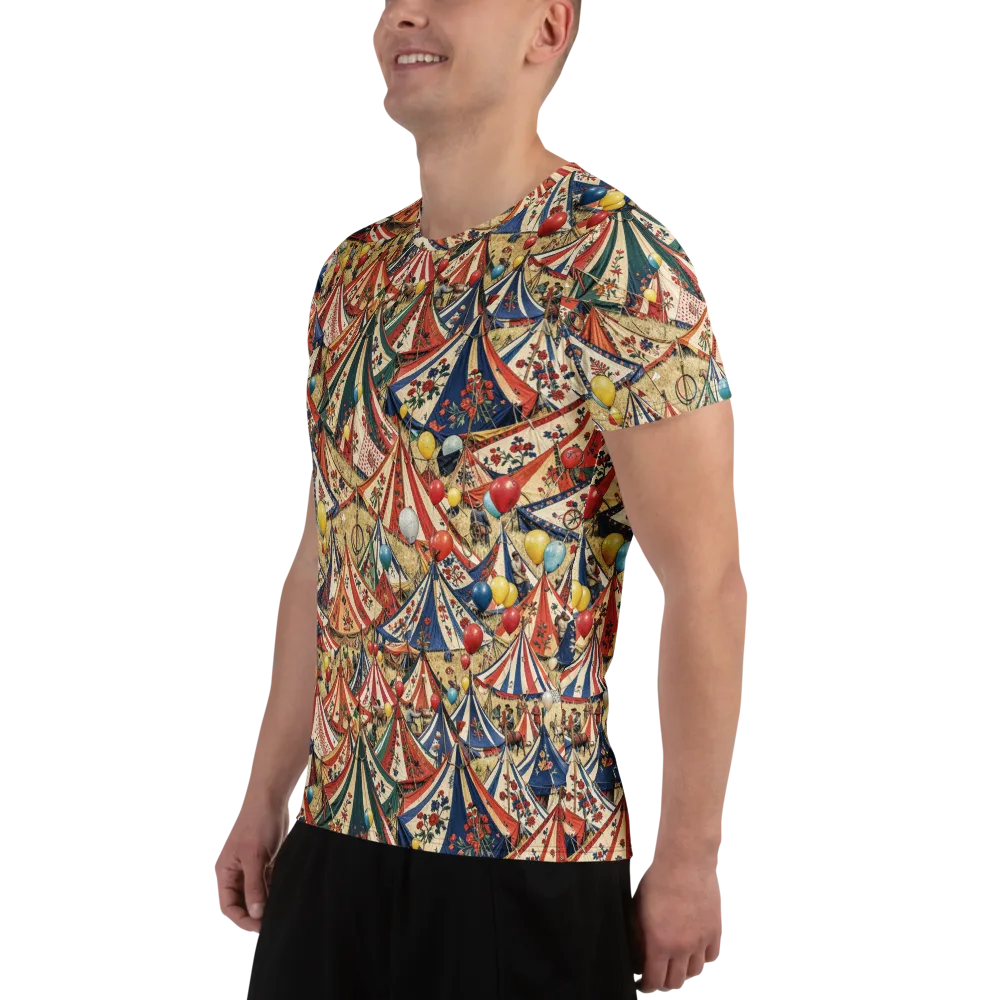 Balloon Menagerie on Men's Athletic T-Shirt — Left