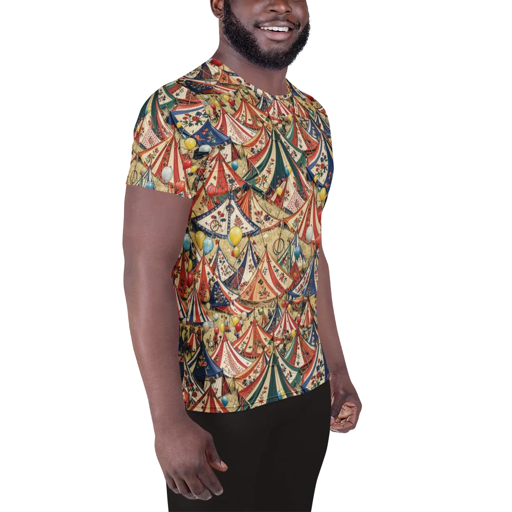 Balloon Menagerie on Men's Athletic T-Shirt — Right