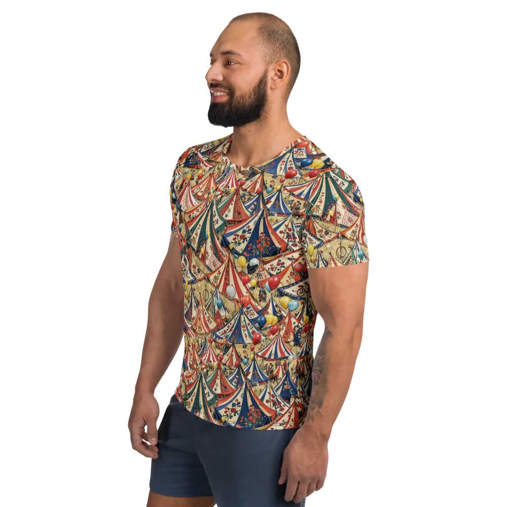 Balloon Menagerie on Men's Athletic T-Shirt — Left
