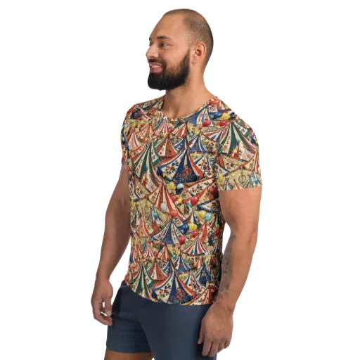 Balloon Menagerie on a Men's Athletic T-Shirt