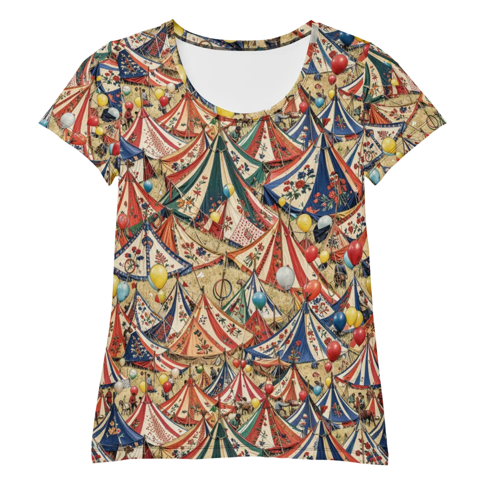 Balloon Menagerie on Women's Athletic T-Shirt — Front