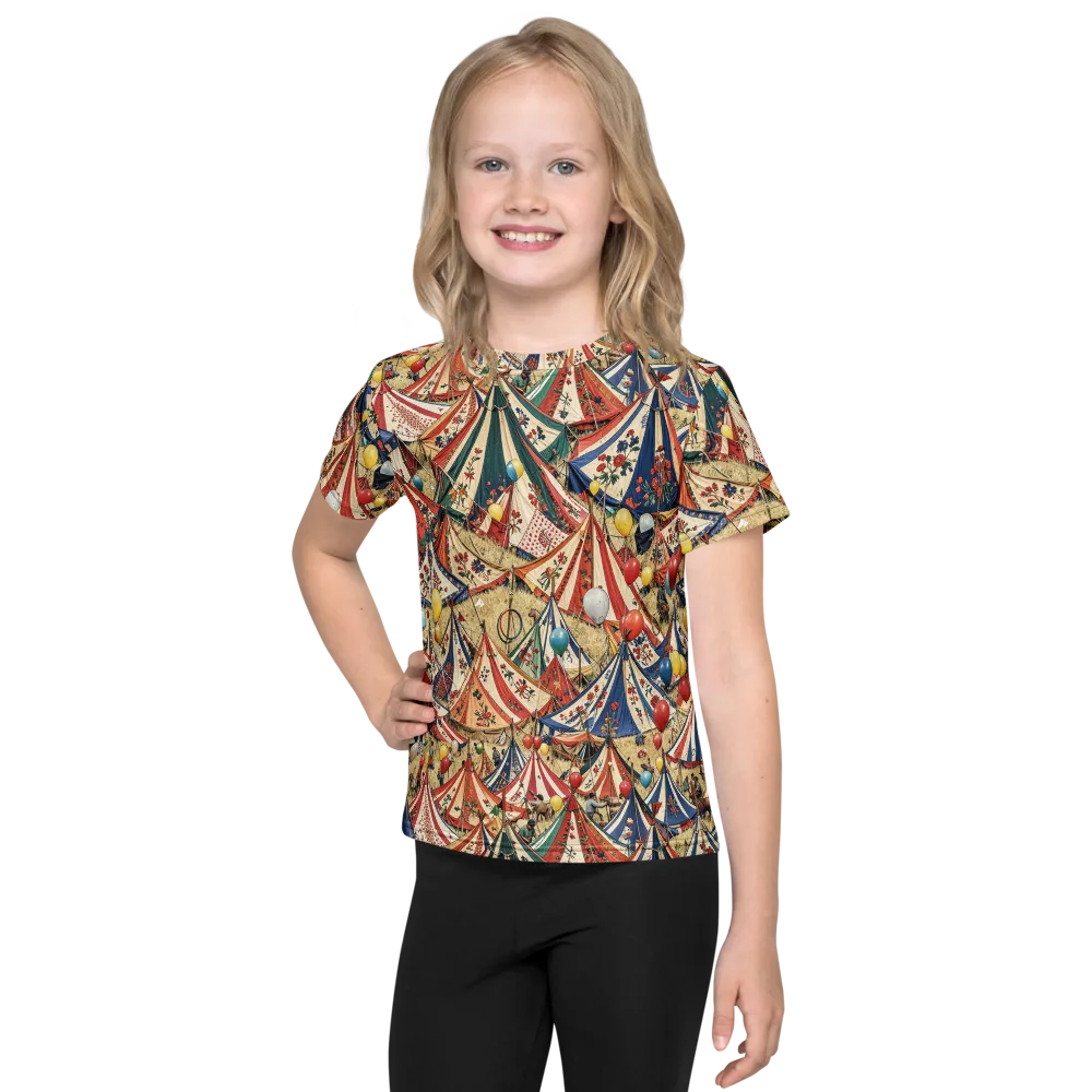 Balloon Menagerie on Kids Crew Neck T-Shirt — Front