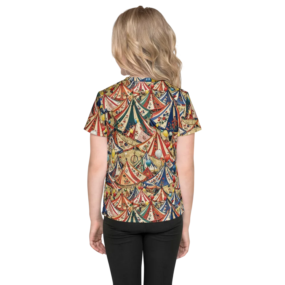 Balloon Menagerie on Kids Crew Neck T-Shirt — Back