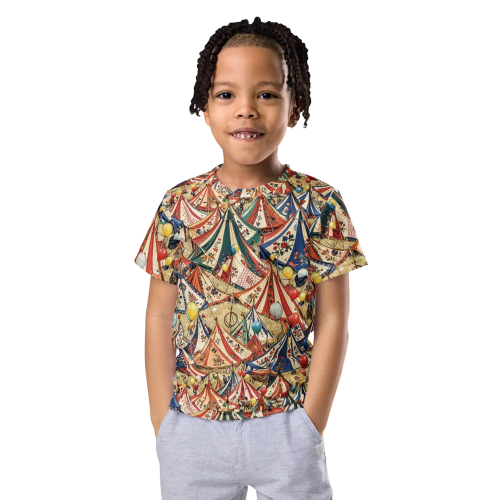 Balloon Menagerie on Kids Crew Neck T-Shirt — Front