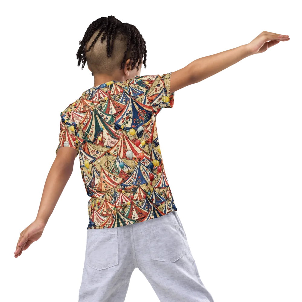 Balloon Menagerie on Kids Crew Neck T-Shirt — Back