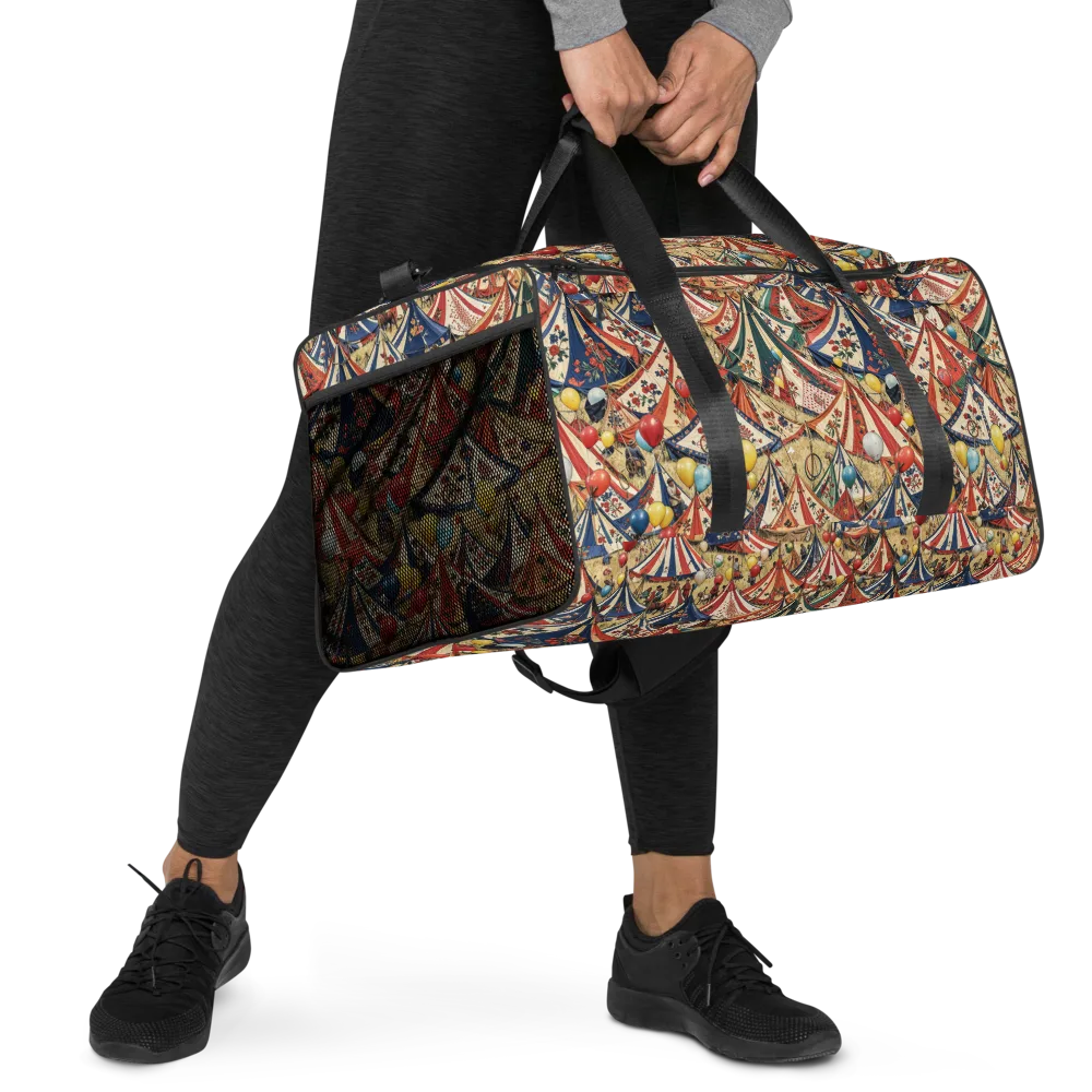 Balloon Menagerie on Duffle Bag — Right Front
