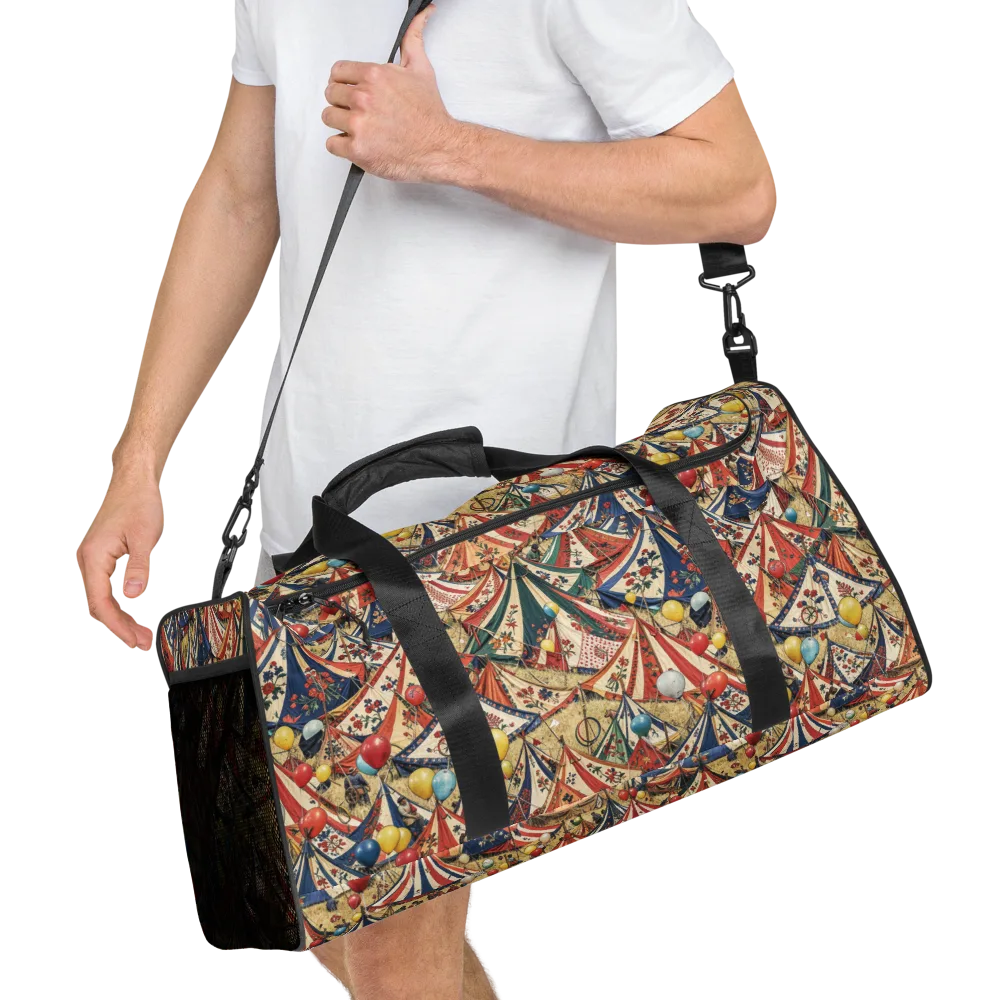 Balloon Menagerie on Duffle Bag — Right Front