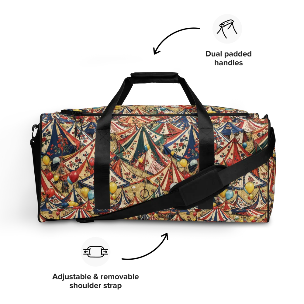 Balloon Menagerie on Duffle Bag — Front