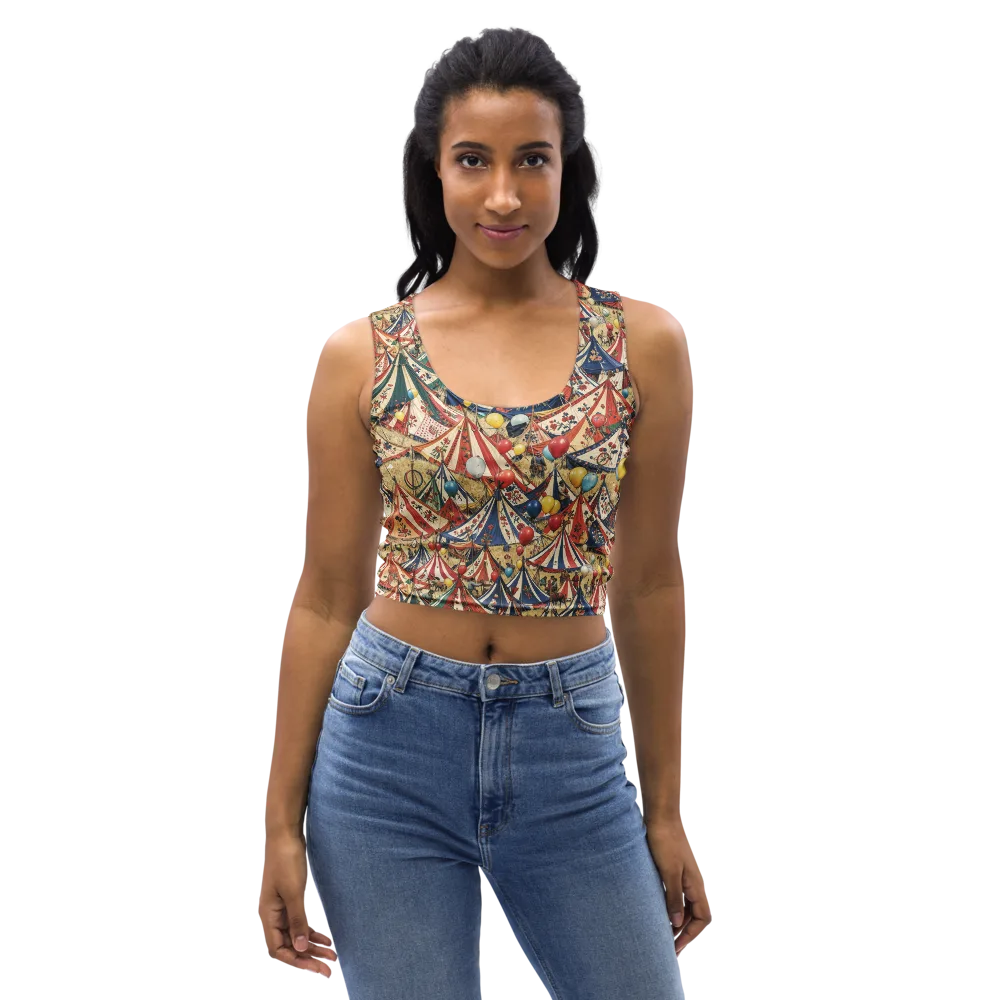 Balloon Menagerie on Crop Top — Front
