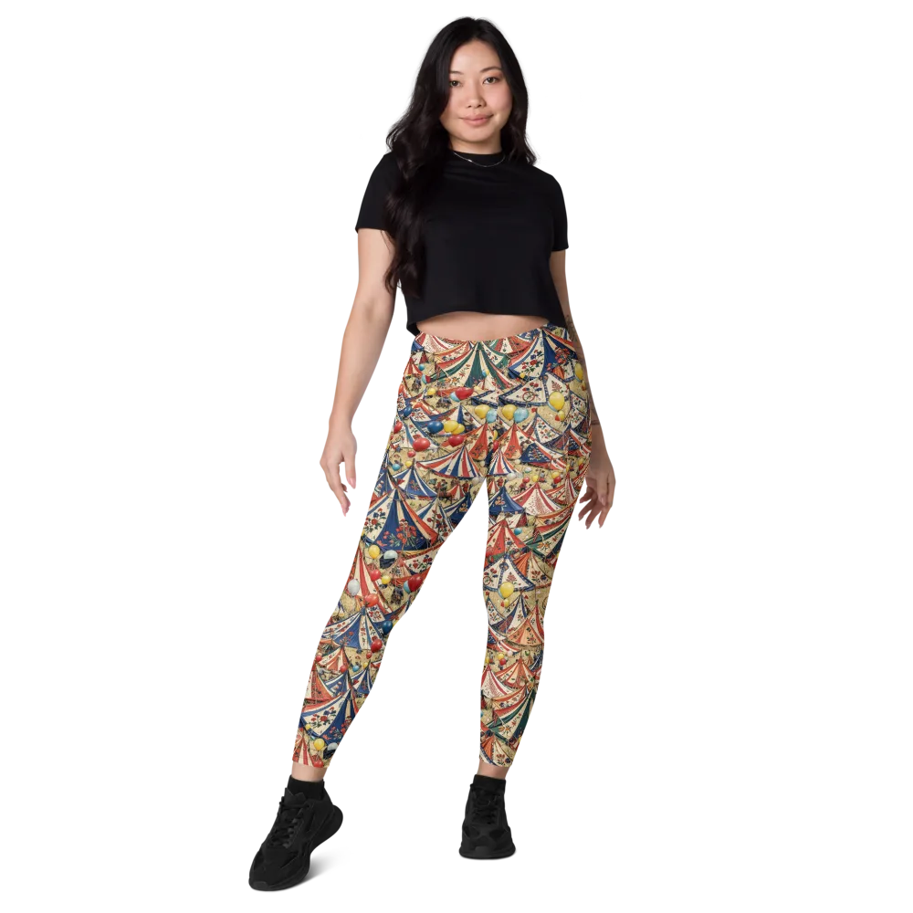 Balloon Menagerie on Leggings with Pockets — Front