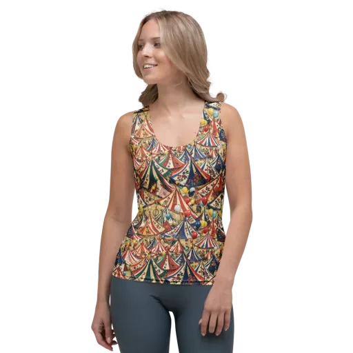 Balloon Menagerie on a Women's Tank Top