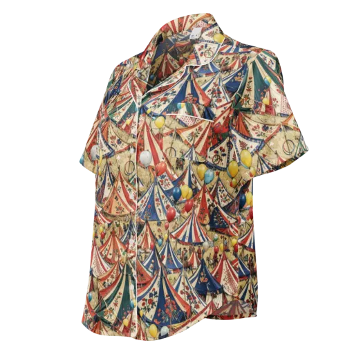 Balloon Menagerie on a Women's Short Sleeve Pajama Top