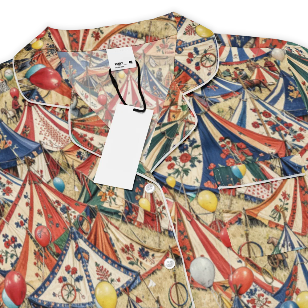Balloon Menagerie on Women's Short Sleeve Pajama Top — Product details