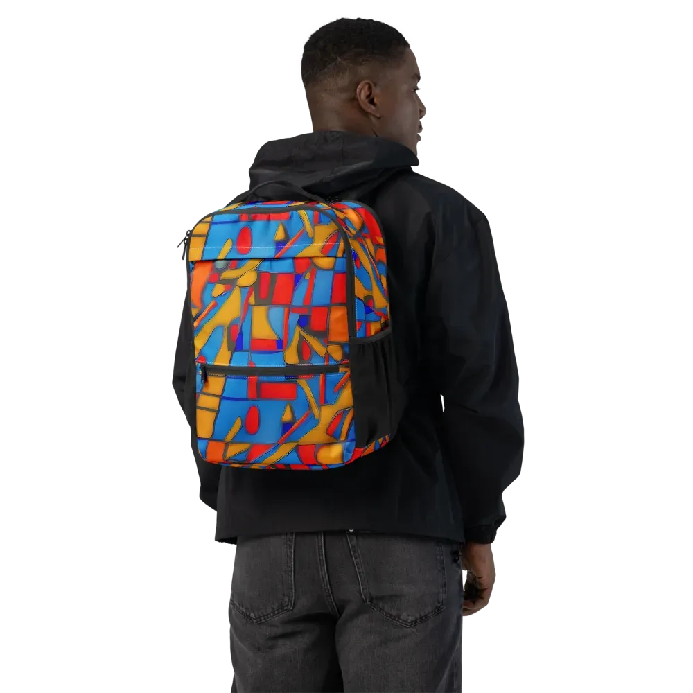 Colorblock Current on Utility Backpack — Back