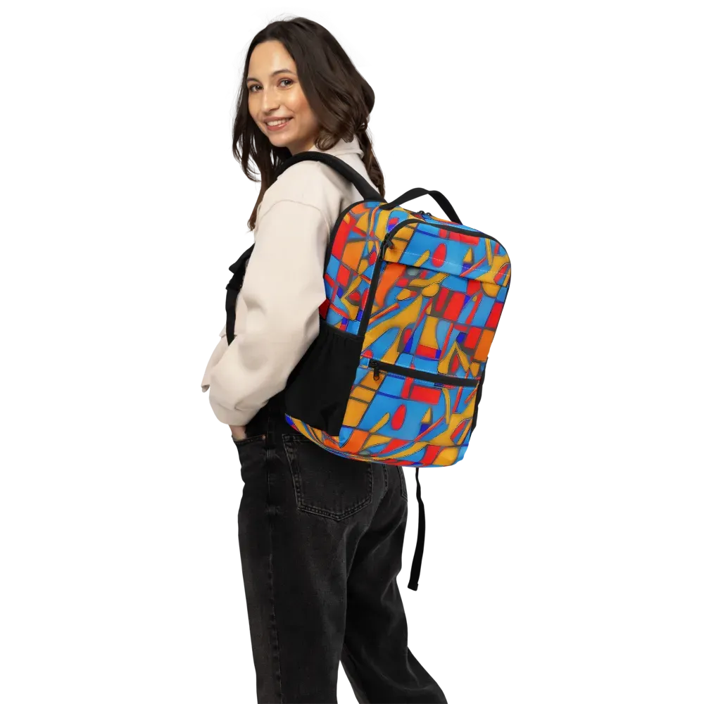 Colorblock Current on Utility Backpack — Back