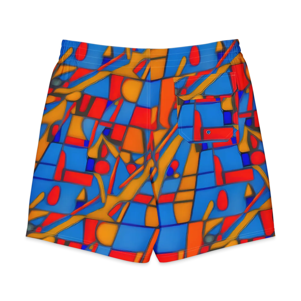 Colorblock Current on Men's Board Shorts — Back