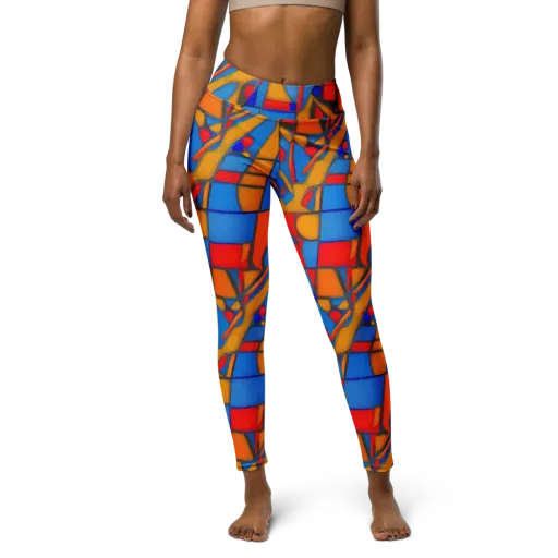 Colorblock Current on a Yoga Leggings