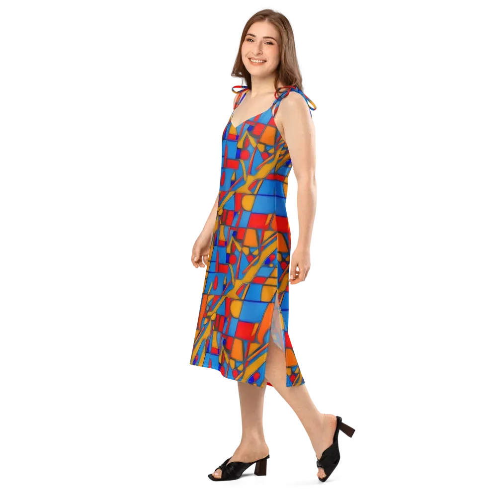 Colorblock Current on Slip Dress — Left Front