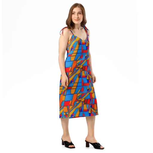 Colorblock Current on a Slip Dress
