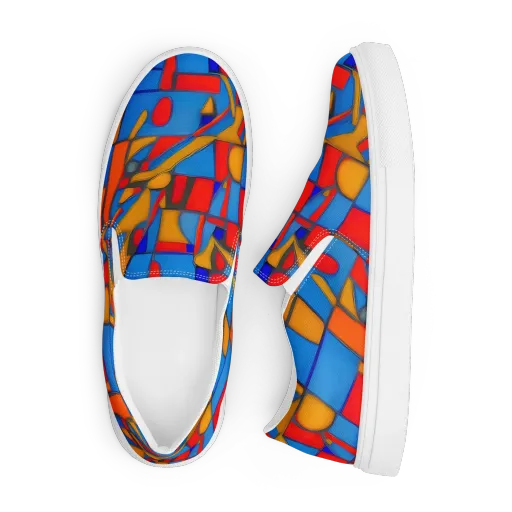 Colorblock Current on a Men's Slip-On Canvas Shoes