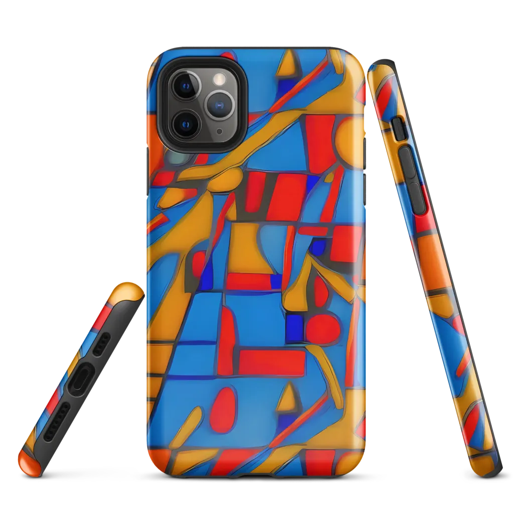 Colorblock Current on Tough Case for iPhone® — Front