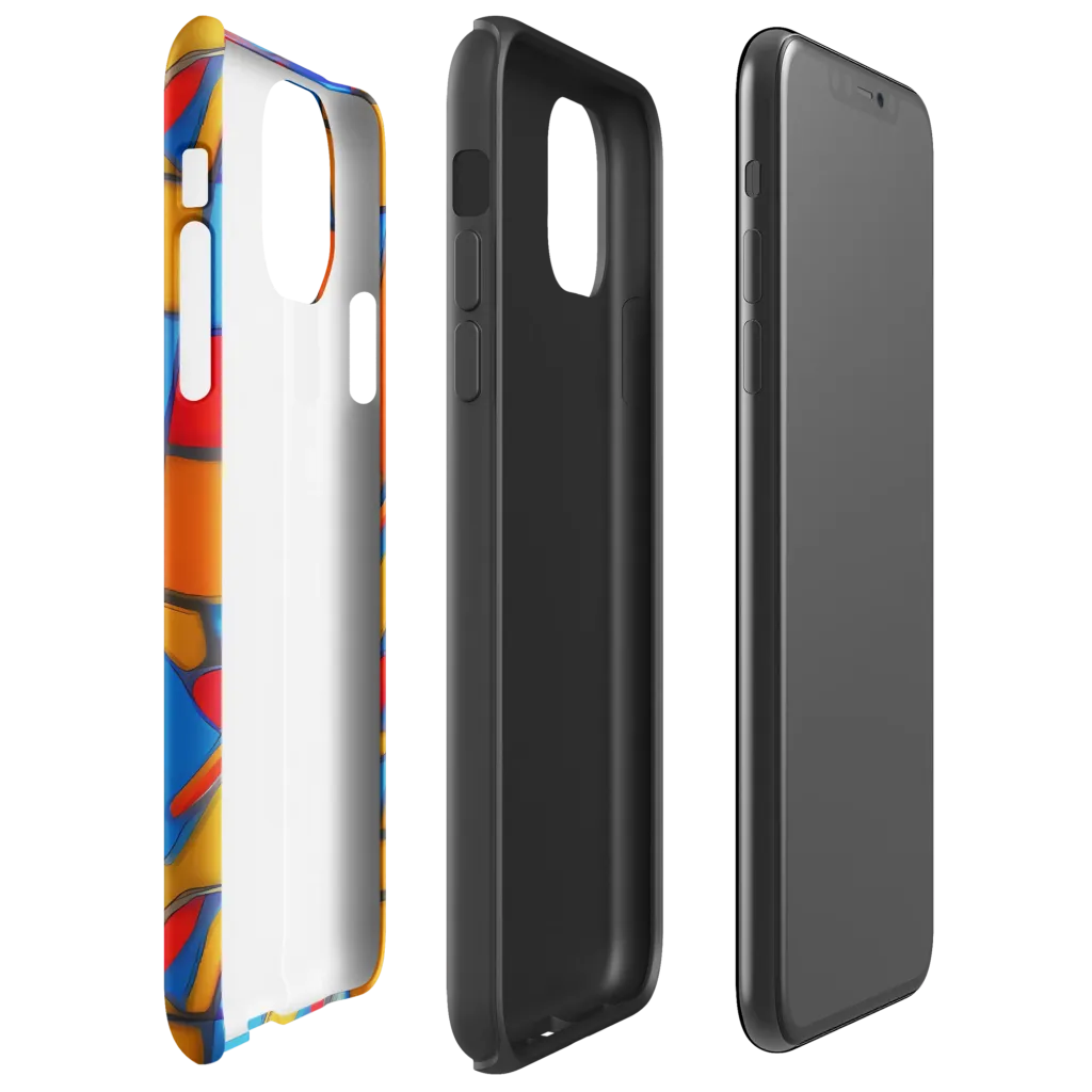 Colorblock Current on Tough Case for iPhone® — Right