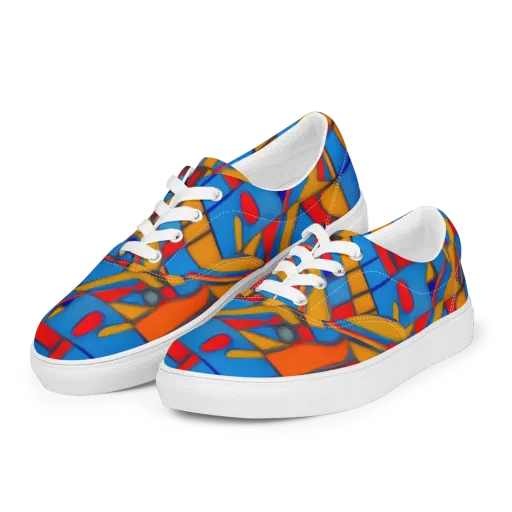 Colorblock Current on a Men's Lace-Up Canvas Shoes