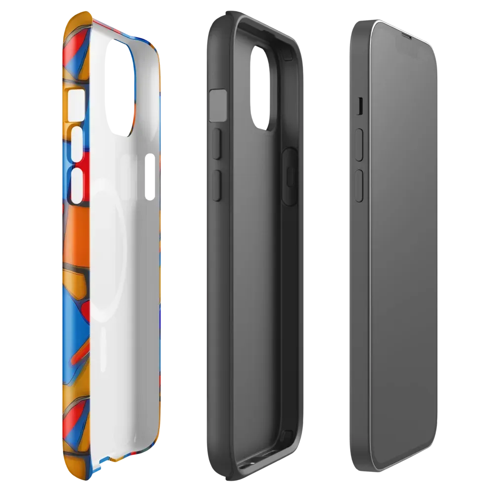 Colorblock Current on MagSafe Tough Case for iPhone® — Front