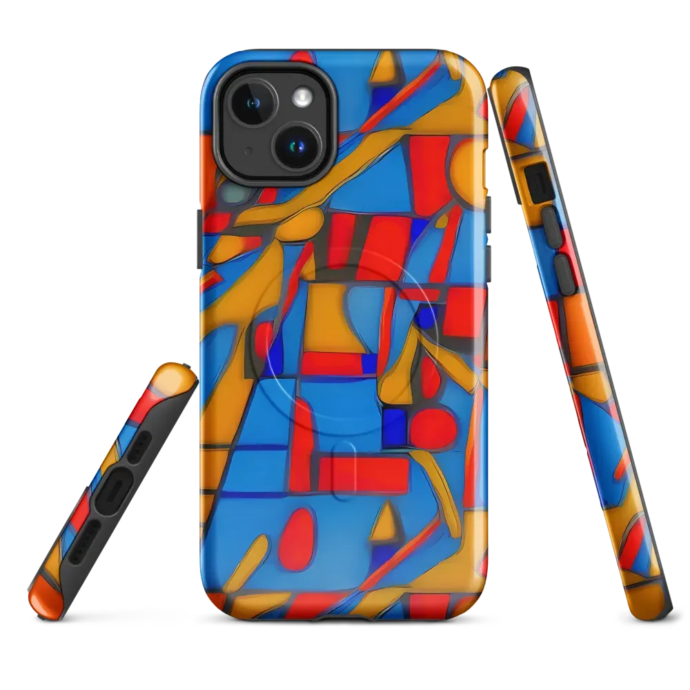 Colorblock Current on MagSafe Tough Case for iPhone® — Front